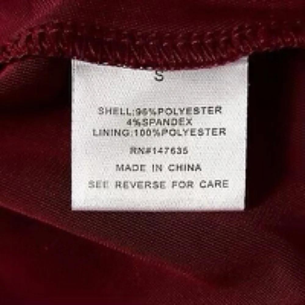 #19…$155. Romeo and Juliet Couture Burgundy Velvet Cold Shoulder Open Back - Picture 7 of 8